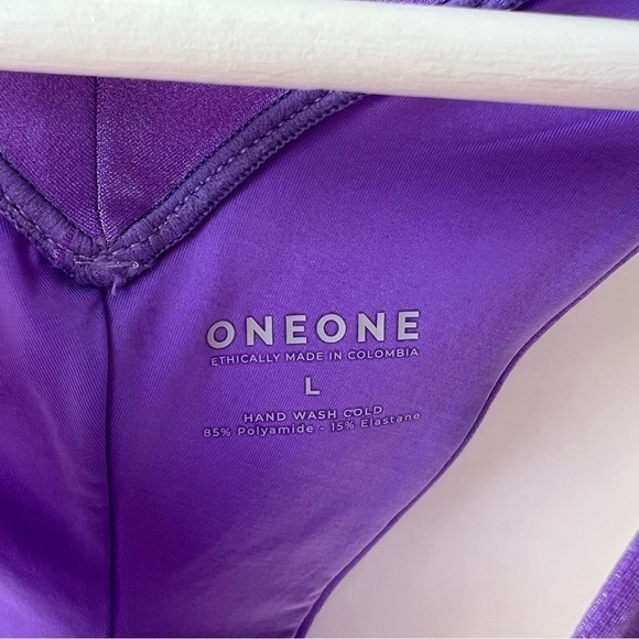 ONEONE Jesse Cheeky bikini bottom in purple - Picture 6 of 7